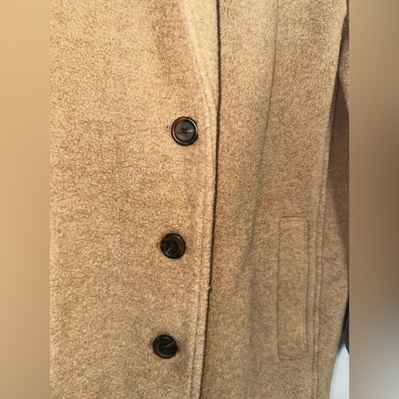 J CREW BOILED WOOL BLEND TOP COAT HEATHER ACORN GUC SIZE 6 - Picture 3 of 7